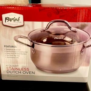 4 quart Parini stainless Dutch oven